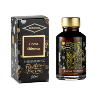 Imagine Cerneala cu sclipici 50ml Diamine Cocoa Shimmer