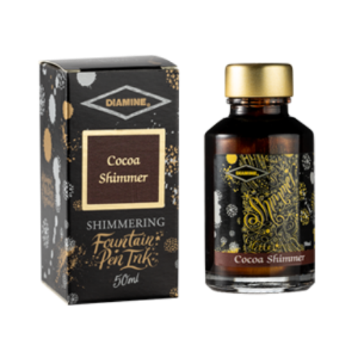 Imagine Cerneala cu sclipici 50ml Diamine Cocoa Shimmer