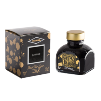 Imagine Calimara cu cerneala 80ml  Diamine Jet Black