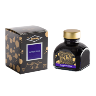 Imagine Calimara cu cerneala 80ml Diamine Sapphire Blue