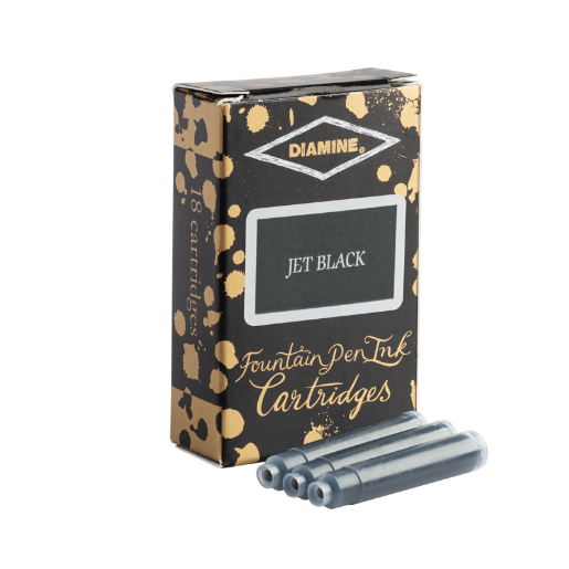 Imagine Cerneala Diamine 18 rezerve Jet Black